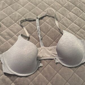 Victoria's Secret Silver T-Back Bra 34b